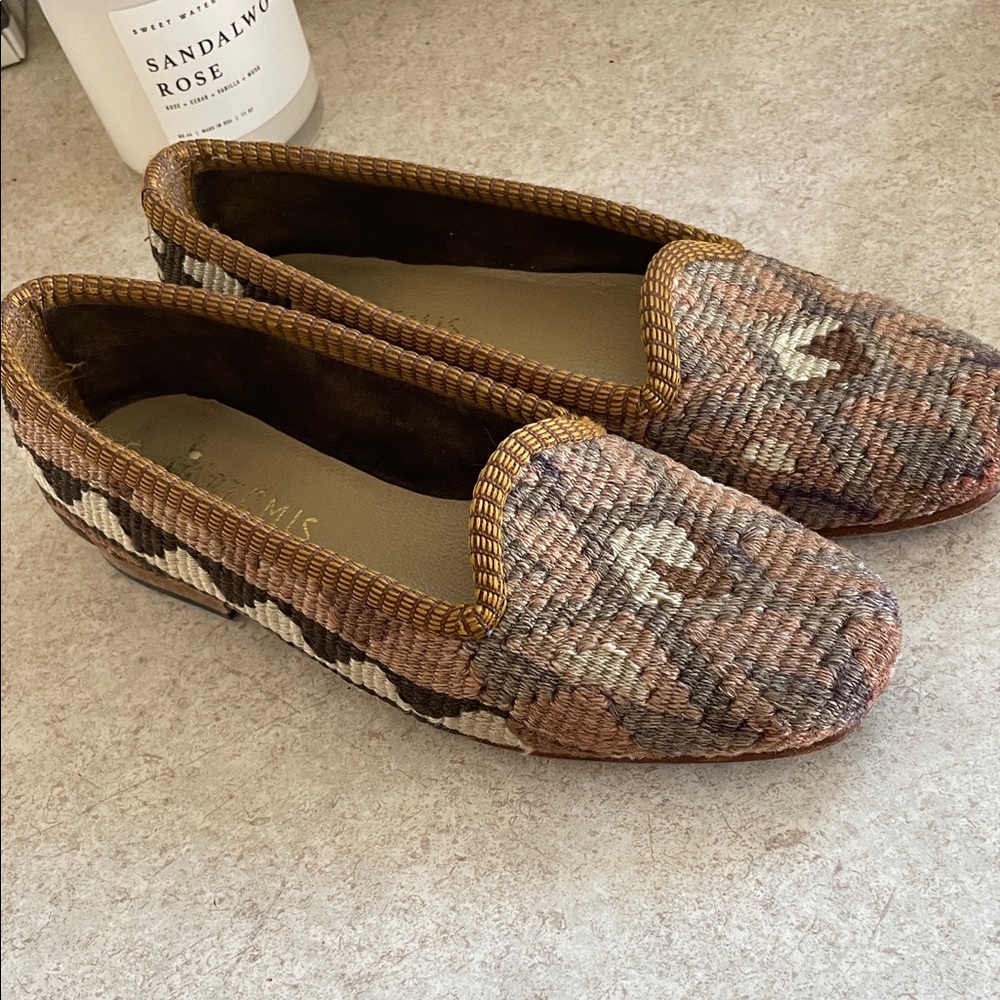 Artemis Design Co. Multicolor Woven Loafers